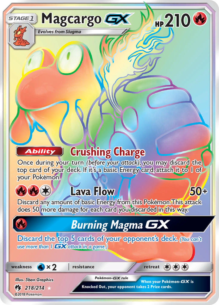 Magcargo GX (218/214) [Sun & Moon: Lost Thunder] - Card Brawlers | Quebec | Canada | Yu-Gi-Oh!