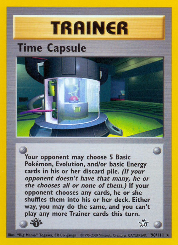 Time Capsule (90/111) [Neo Genesis 1st Edition] - Card Brawlers | Quebec | Canada | Yu-Gi-Oh!