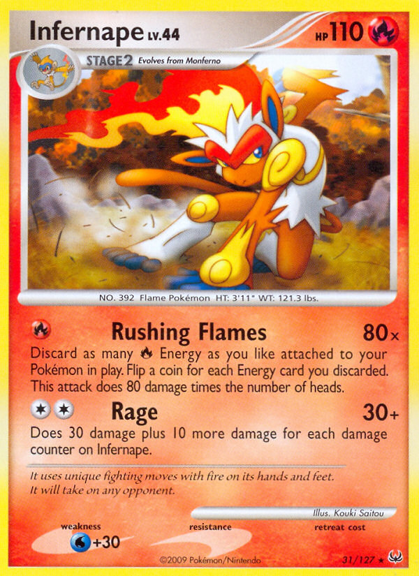 Infernape (31/127) [Platinum: Base Set] - Card Brawlers | Quebec | Canada | Yu-Gi-Oh!