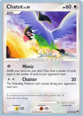 Chatot (55/100) (Luxdrill - Stephen Silvestro) [World Championships 2009] - Card Brawlers | Quebec | Canada | Yu-Gi-Oh!