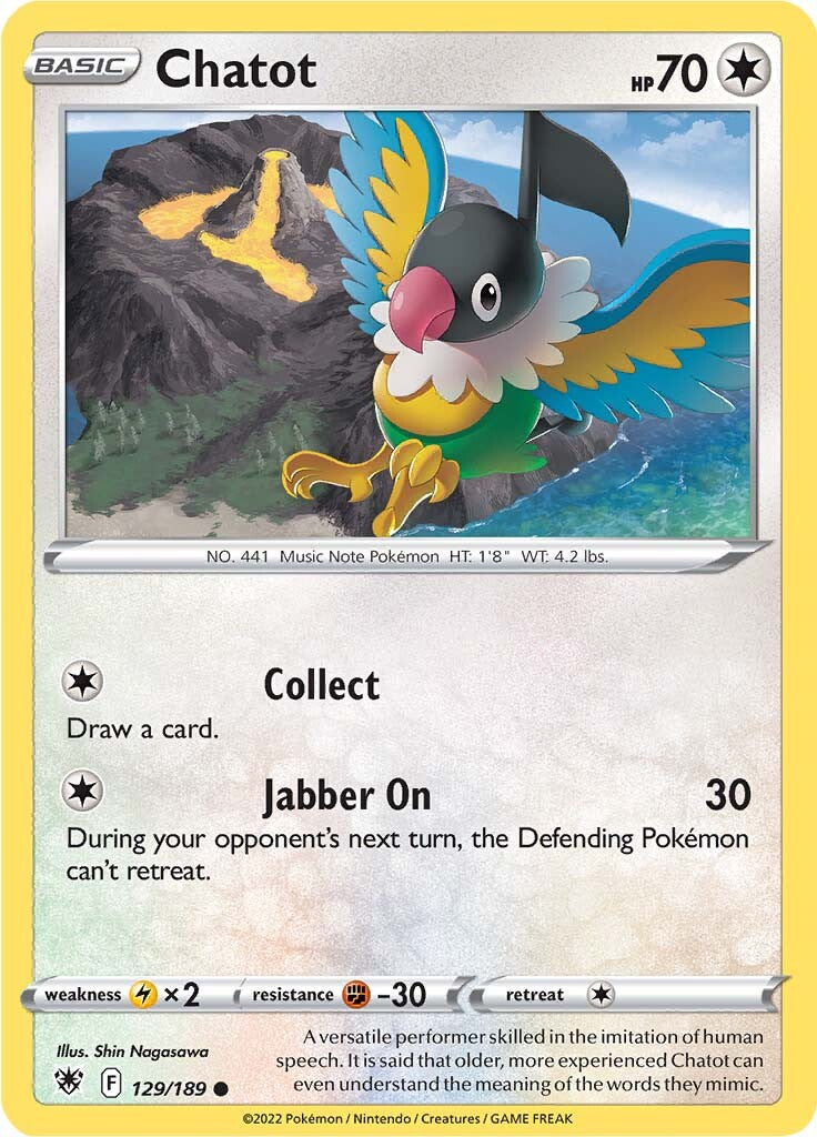 Chatot (129/189) [Sword & Shield: Astral Radiance] - Card Brawlers | Quebec | Canada | Yu-Gi-Oh!