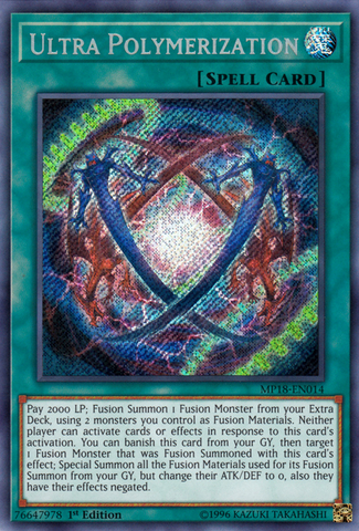 Ultra Polymerization [MP18-EN014] Secret Rare - Card Brawlers | Quebec | Canada | Yu-Gi-Oh!