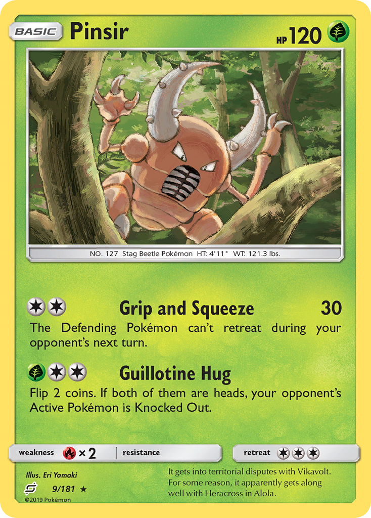 Pinsir (9/181) [Sun & Moon: Team Up] - Card Brawlers | Quebec | Canada | Yu-Gi-Oh!