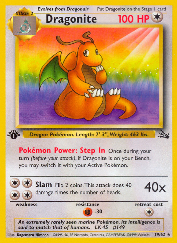 Dragonite (19/62) [Fossil 1st Edition] - Card Brawlers | Quebec | Canada | Yu-Gi-Oh!
