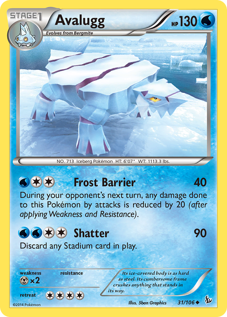 Avalugg (31/106) [XY: Flashfire] - Card Brawlers | Quebec | Canada | Yu-Gi-Oh!