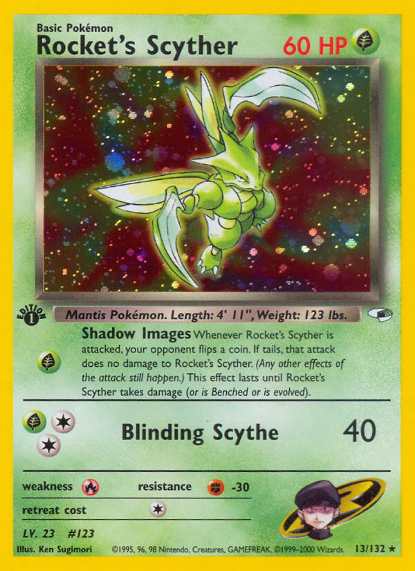 Rocket's Scyther (13/132) [Gym Heroes 1st Edition] - Card Brawlers | Quebec | Canada | Yu-Gi-Oh!