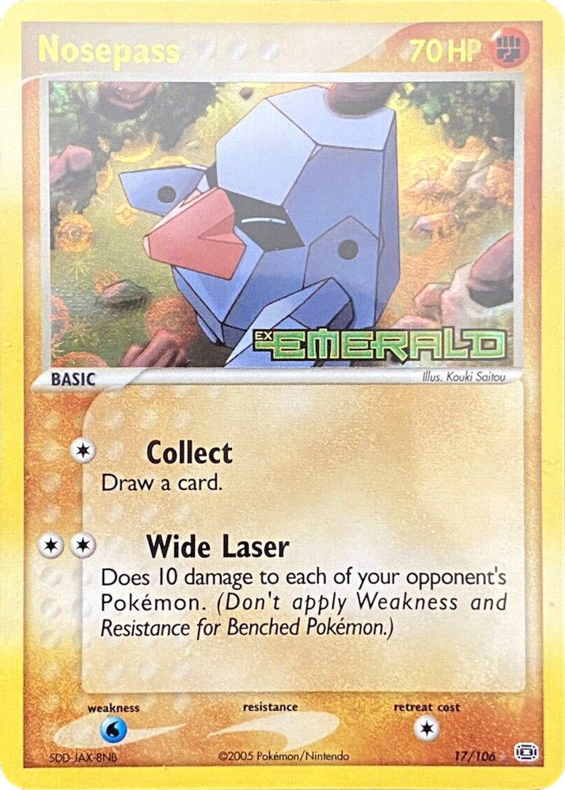 Nosepass (17/106) (Stamped) [EX: Emerald] - Card Brawlers | Quebec | Canada | Yu-Gi-Oh!