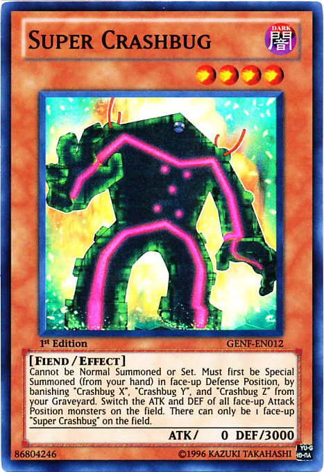 Super Crashbug [GENF-EN012] Super Rare - Card Brawlers | Quebec | Canada | Yu-Gi-Oh!