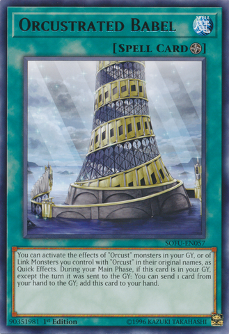 Orcustrated Babel [SOFU-EN057] Rare - Yu-Gi-Oh! - Card Brawlers | Quebec | Canada |