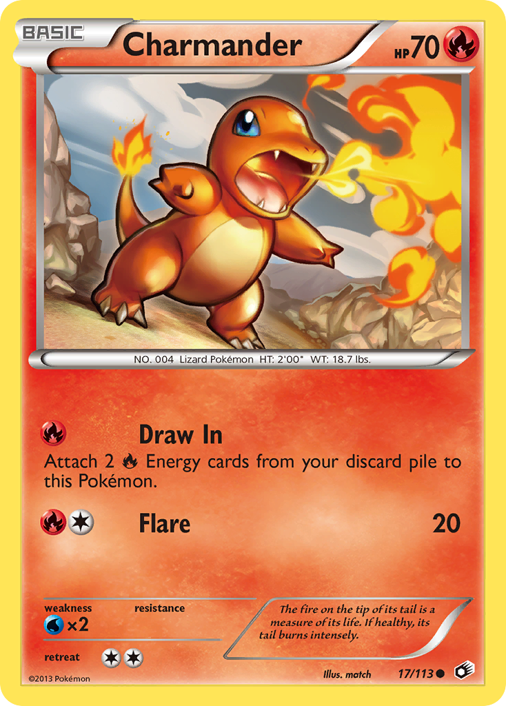 Charmander (17/113) [Black & White: Legendary Treasures] - Card Brawlers | Quebec | Canada | Yu-Gi-Oh!