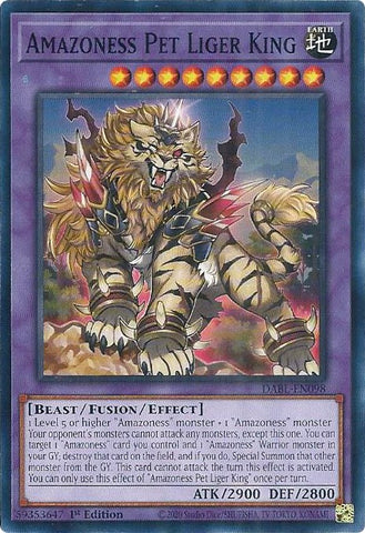 Amazoness Pet Liger King [DABL-EN098] Common - Card Brawlers | Quebec | Canada | Yu-Gi-Oh!