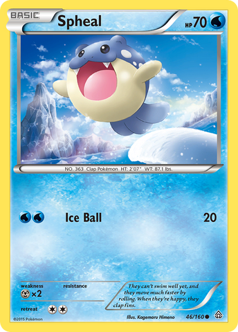 Spheal (46/160) [XY: Primal Clash] - Card Brawlers | Quebec | Canada | Yu-Gi-Oh!