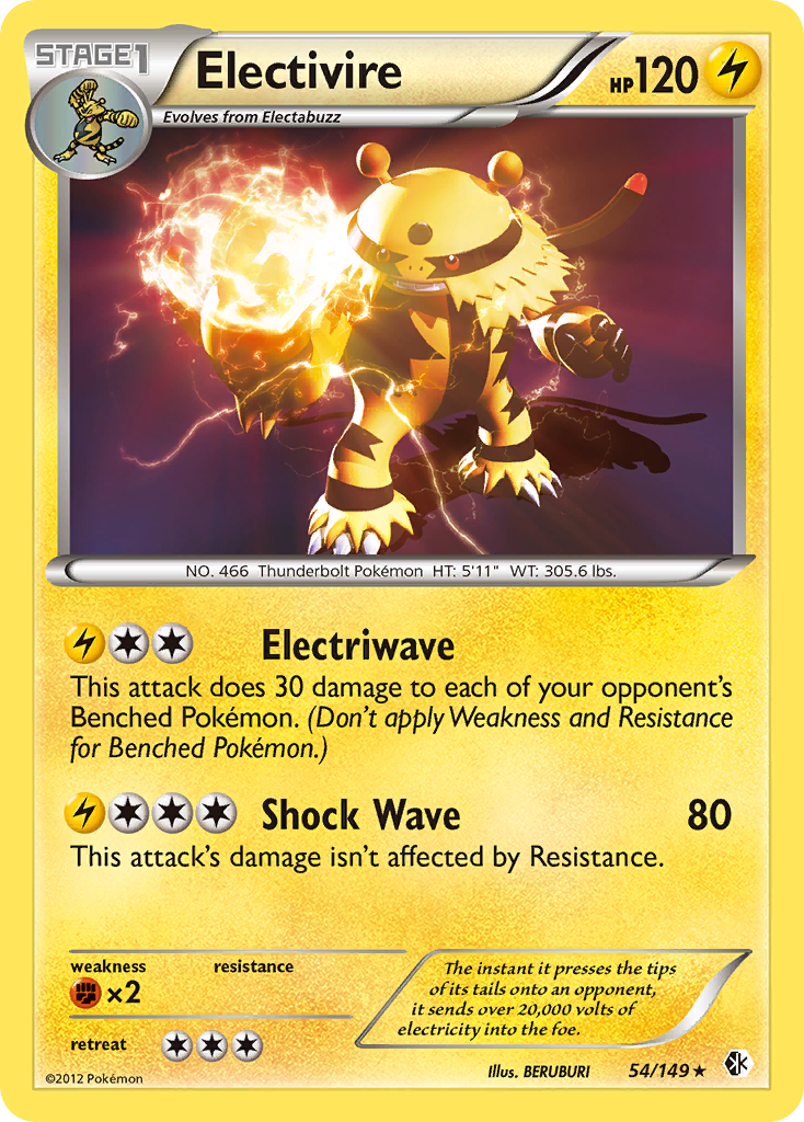 Electivire (54/149) [Black & White: Boundaries Crossed] - Card Brawlers | Quebec | Canada | Yu-Gi-Oh!