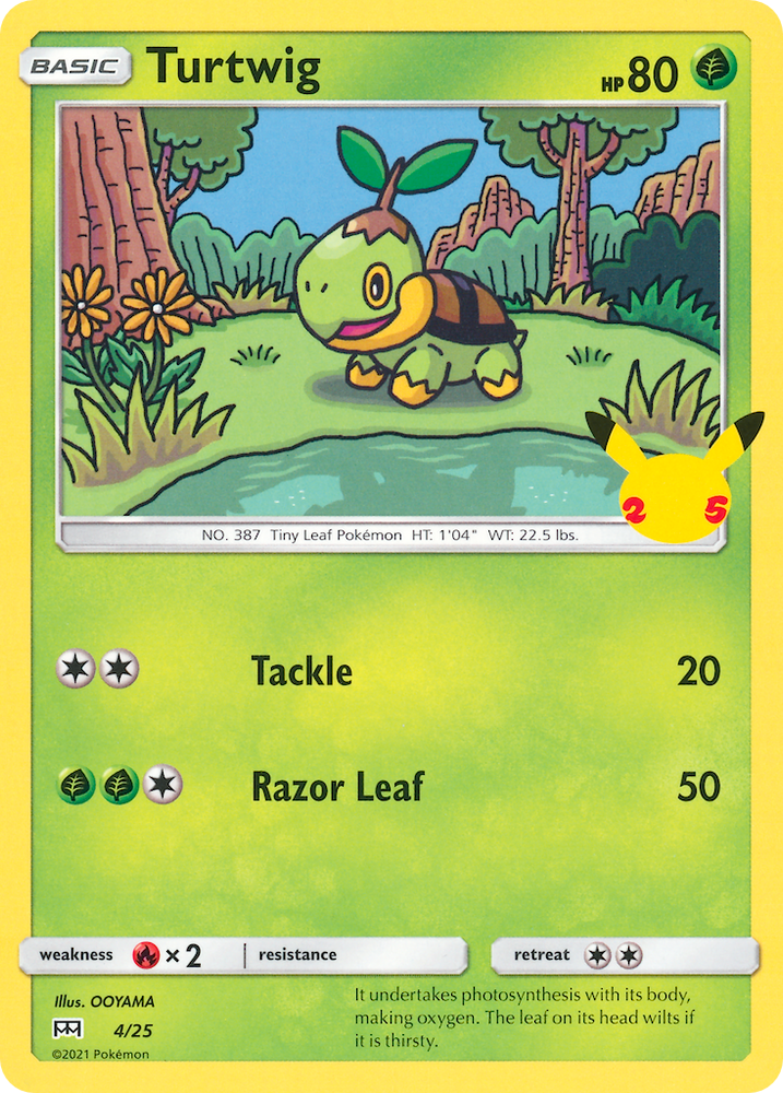 Turtwig (4/25) [McDonald's 25th Anniversary] - Card Brawlers | Quebec | Canada | Yu-Gi-Oh!