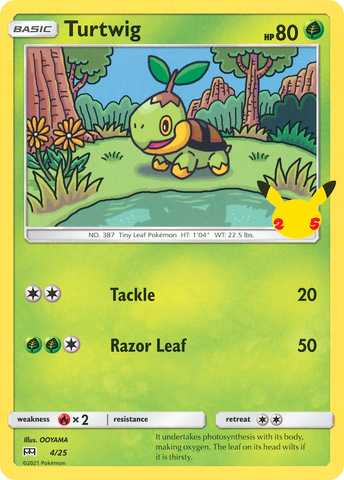 Turtwig (4/25) [McDonald's 25th Anniversary] - Card Brawlers | Quebec | Canada | Yu-Gi-Oh!