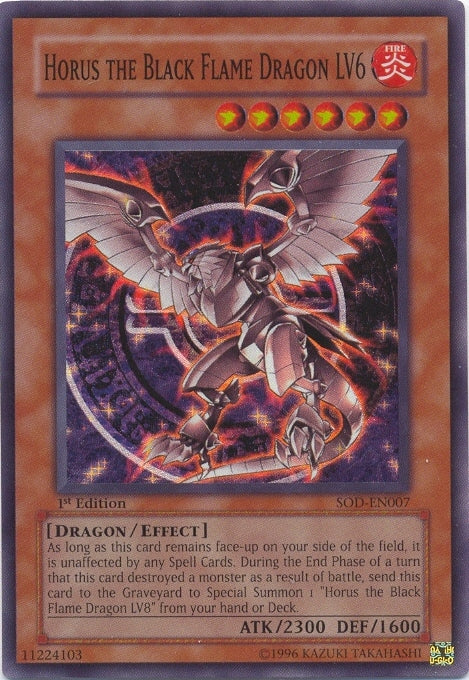 Horus the Black Flame Dragon LV6 [SOD-EN007] Super Rare - Card Brawlers | Quebec | Canada | Yu-Gi-Oh!