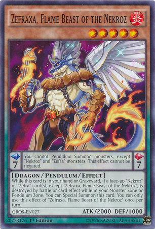 Zefraxa, Flame Beast of the Nekroz [CROS-EN027] Common - Card Brawlers | Quebec | Canada | Yu-Gi-Oh!