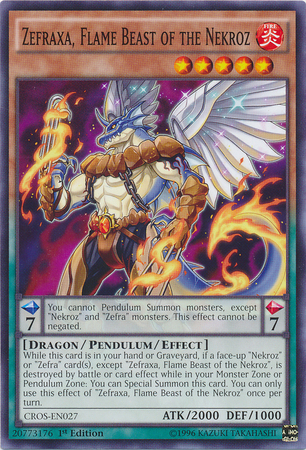 Zefraxa, Flame Beast of the Nekroz [CROS-EN027] Common - Yu-Gi-Oh! - Card Brawlers | Quebec | Canada |