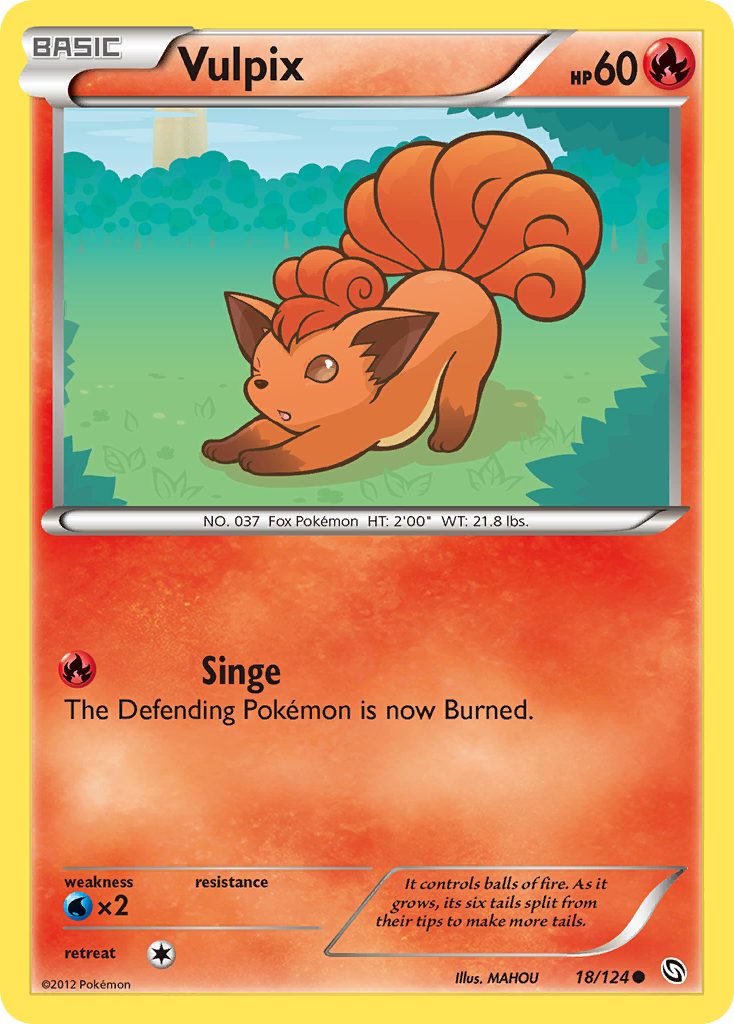 Vulpix (18/124) [Black & White: Dragons Exalted] - Card Brawlers | Quebec | Canada | Yu-Gi-Oh!