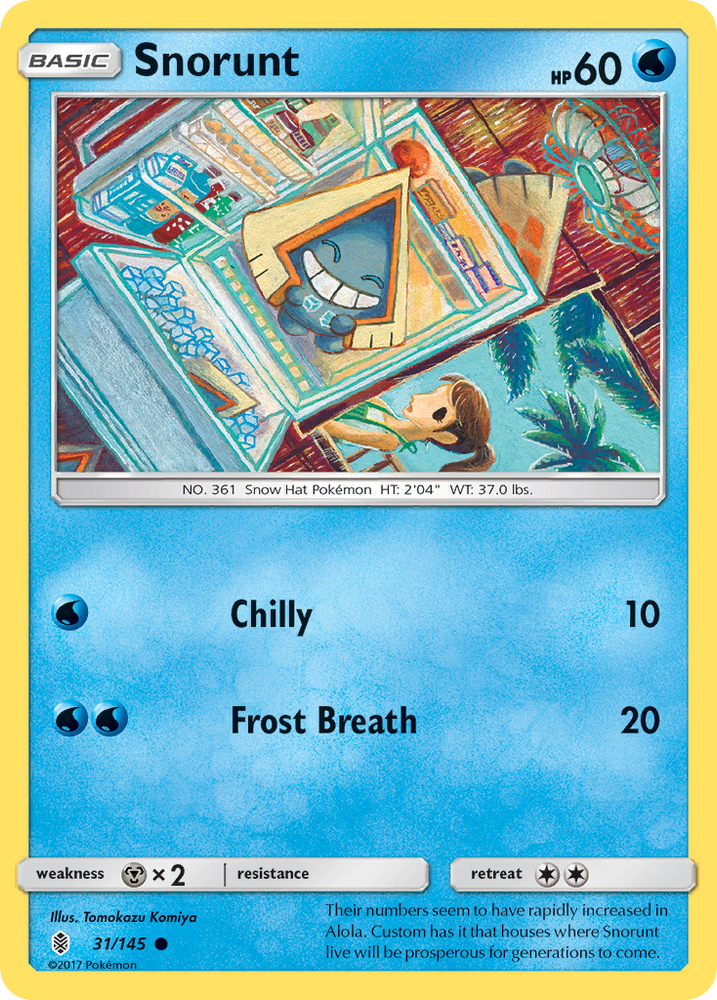 Snorunt (31/145) [Sun & Moon: Guardians Rising] - Card Brawlers | Quebec | Canada | Yu-Gi-Oh!