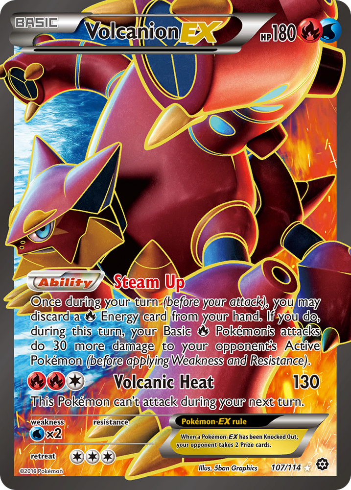 Volcanion EX (107/114) [XY: Steam Siege] - Card Brawlers | Quebec | Canada | Yu-Gi-Oh!