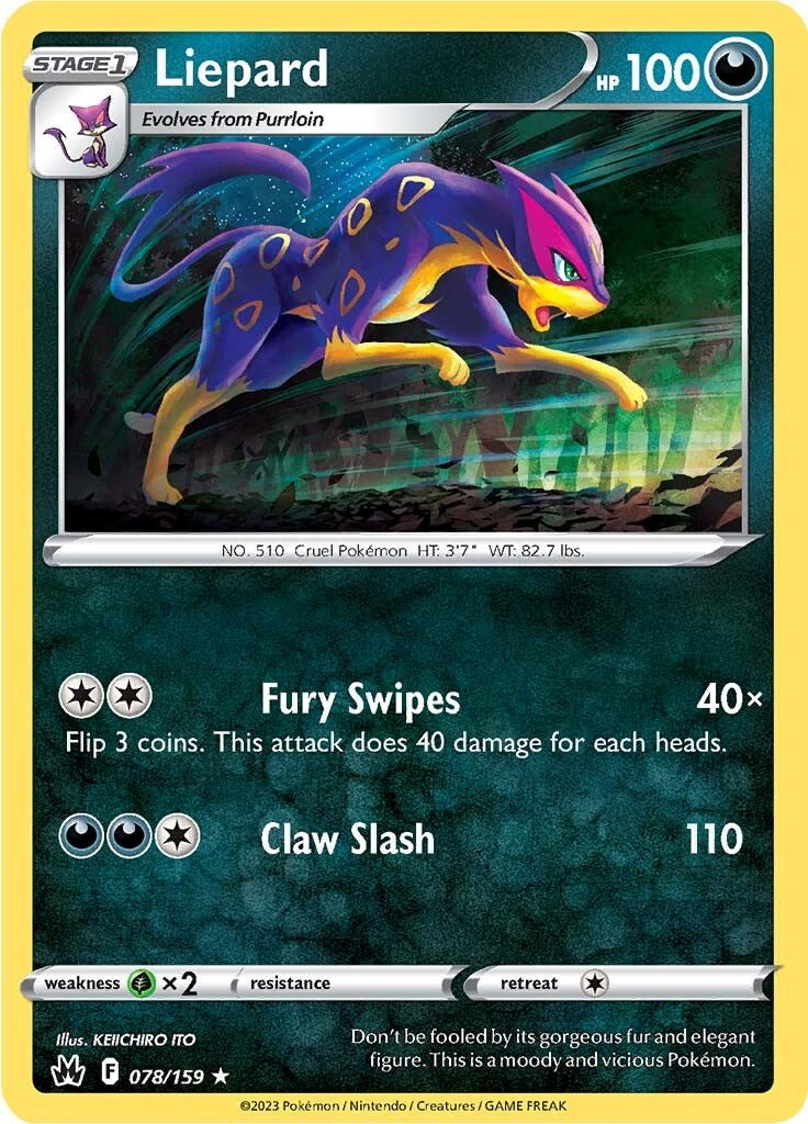 Liepard (078/159) [Sword & Shield: Crown Zenith] - Card Brawlers | Quebec | Canada | Yu-Gi-Oh!