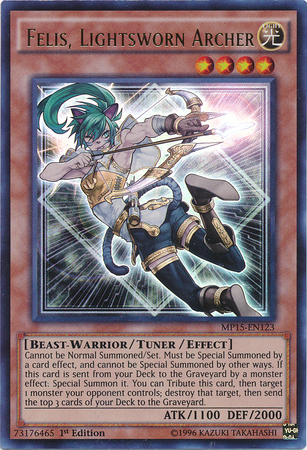 Felis, Lightsworn Archer [MP15-EN123] Ultra Rare - Card Brawlers | Quebec | Canada | Yu-Gi-Oh!