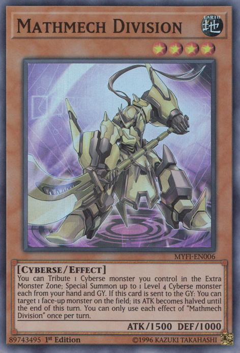 Mathmech Division [MYFI-EN006] Super Rare - Card Brawlers | Quebec | Canada | Yu-Gi-Oh!