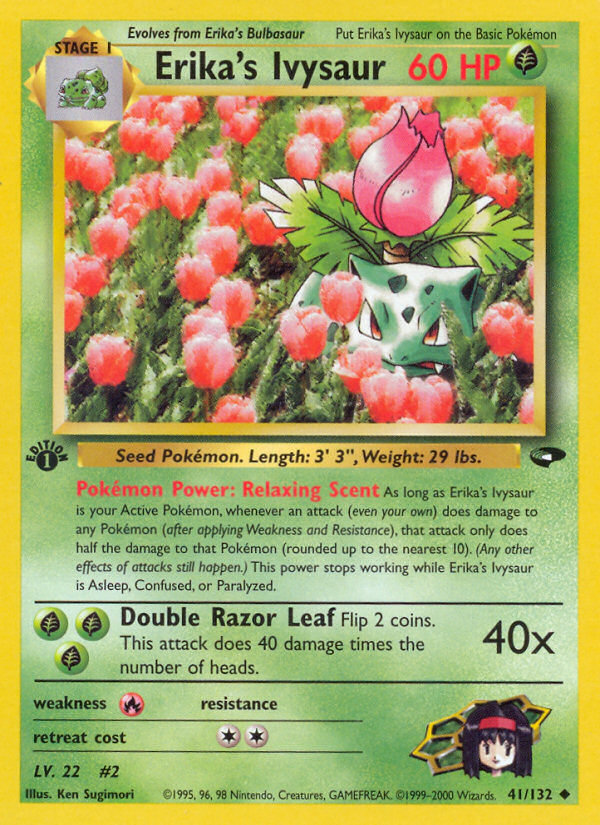 Erika's Ivysaur (41/132) [Gym Challenge 1st Edition] - Card Brawlers | Quebec | Canada | Yu-Gi-Oh!