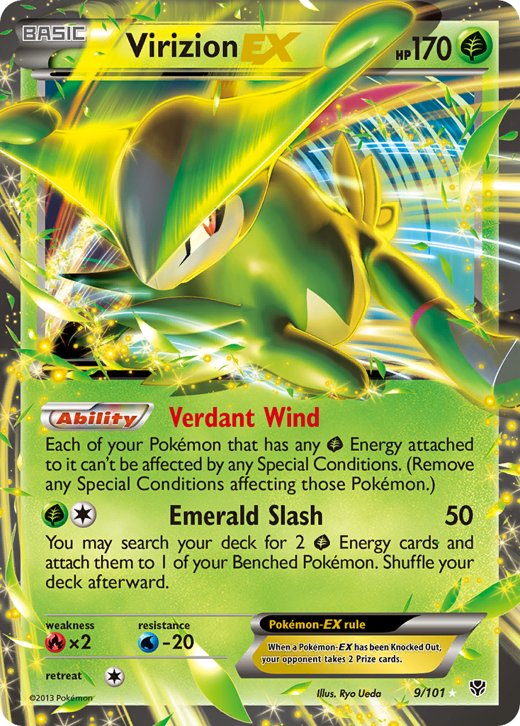 Virizion EX (9/101) [Black & White: Plasma Blast] - Card Brawlers | Quebec | Canada | Yu-Gi-Oh!