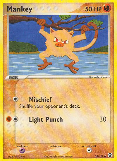 Mankey (38/112) [EX: FireRed & LeafGreen] - Card Brawlers | Quebec | Canada | Yu-Gi-Oh!