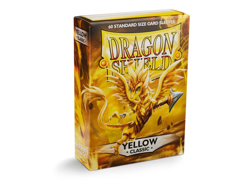 Dragon Shield Classic Sleeve - Yellow ‘Dorna’ 60ct - Card Brawlers | Quebec | Canada | Yu-Gi-Oh!
