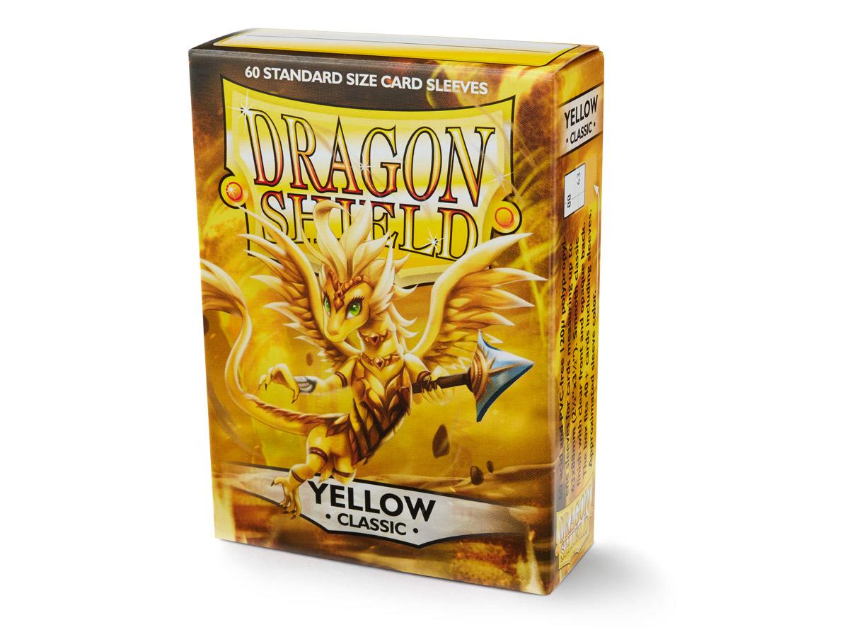 Dragon Shield Classic Sleeve - Yellow ‘Dorna’ 60ct - Card Brawlers | Quebec | Canada | Yu-Gi-Oh!