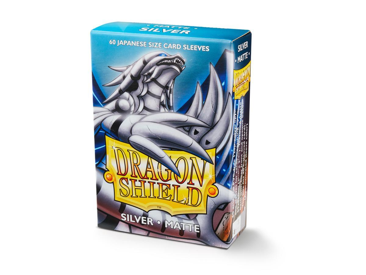 Dragon Shield Matte Sleeve - Silver ‘Stegazill’ 60ct - Card Brawlers | Quebec | Canada | Yu-Gi-Oh!