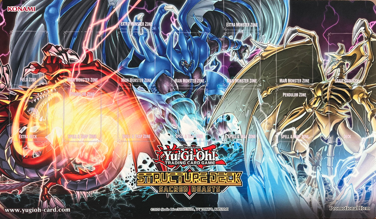 Sacred Beasts Structure Deck Yu-Gi-Oh! Playmat - Card Brawlers | Quebec | Canada | Yu-Gi-Oh!