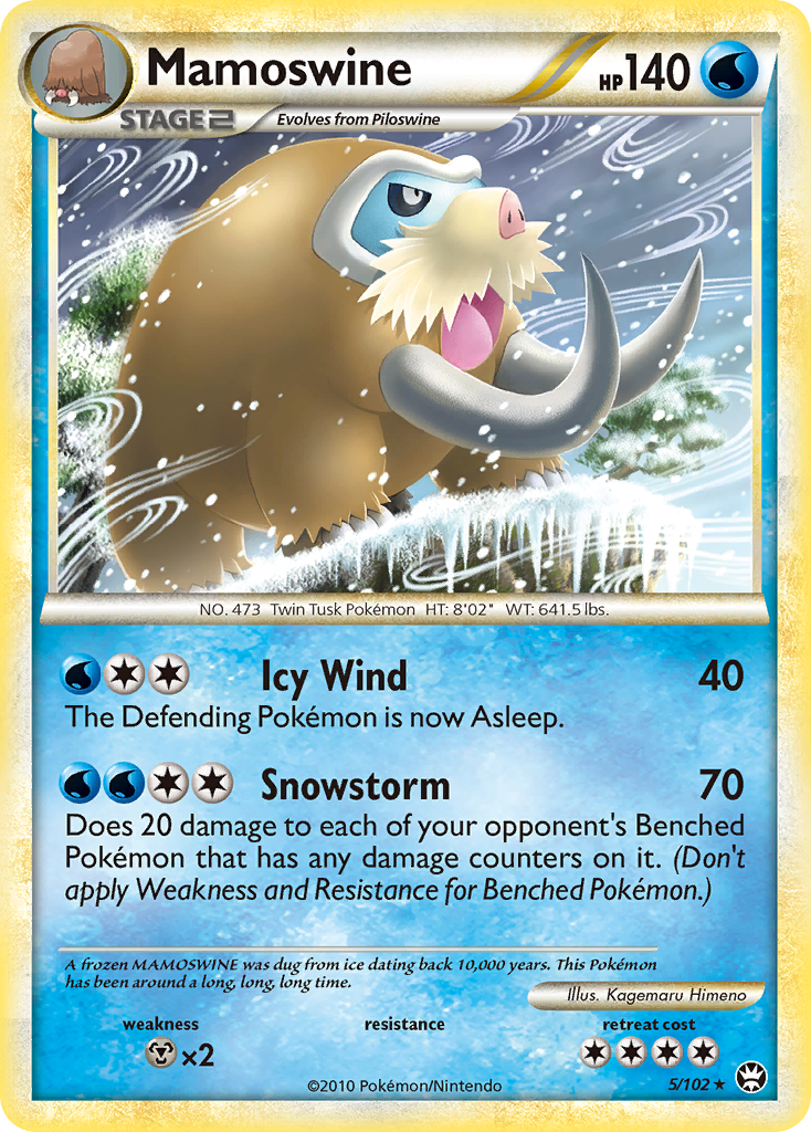 Mamoswine (5/102) [HeartGold & SoulSilver: Triumphant] - Card Brawlers | Quebec | Canada | Yu-Gi-Oh!
