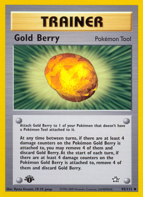 Gold Berry (93/111) [Neo Genesis 1st Edition] - Card Brawlers | Quebec | Canada | Yu-Gi-Oh!