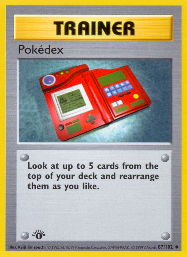 Pokedex (87/102) (Shadowless) [Base Set 1st Edition] - Card Brawlers | Quebec | Canada | Yu-Gi-Oh!