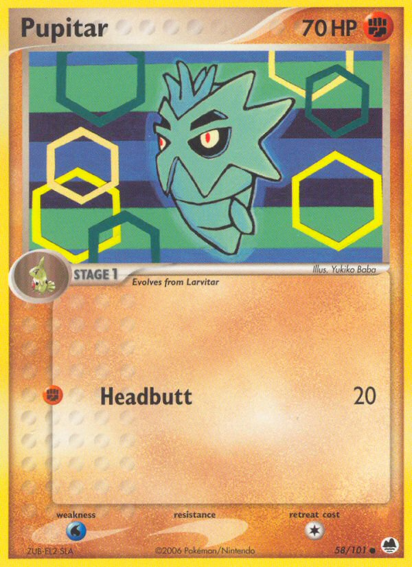 Pupitar (58/101) [EX: Dragon Frontiers] - Card Brawlers | Quebec | Canada | Yu-Gi-Oh!