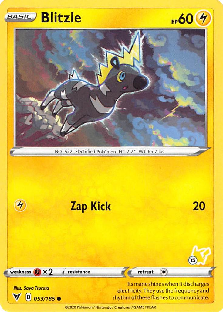Blitzle (053/185) (Pikachu Stamp #15) [Battle Academy 2022] - Card Brawlers | Quebec | Canada | Yu-Gi-Oh!