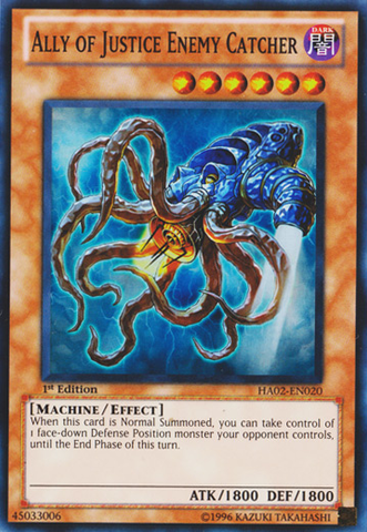 Ally of Justice Enemy Catcher [HA02-EN020] Super Rare - Card Brawlers | Quebec | Canada | Yu-Gi-Oh!