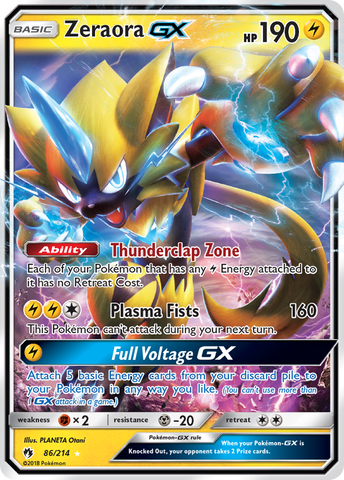 Zeraora GX (86/214) [Sun & Moon: Lost Thunder] - Card Brawlers | Quebec | Canada | Yu-Gi-Oh!