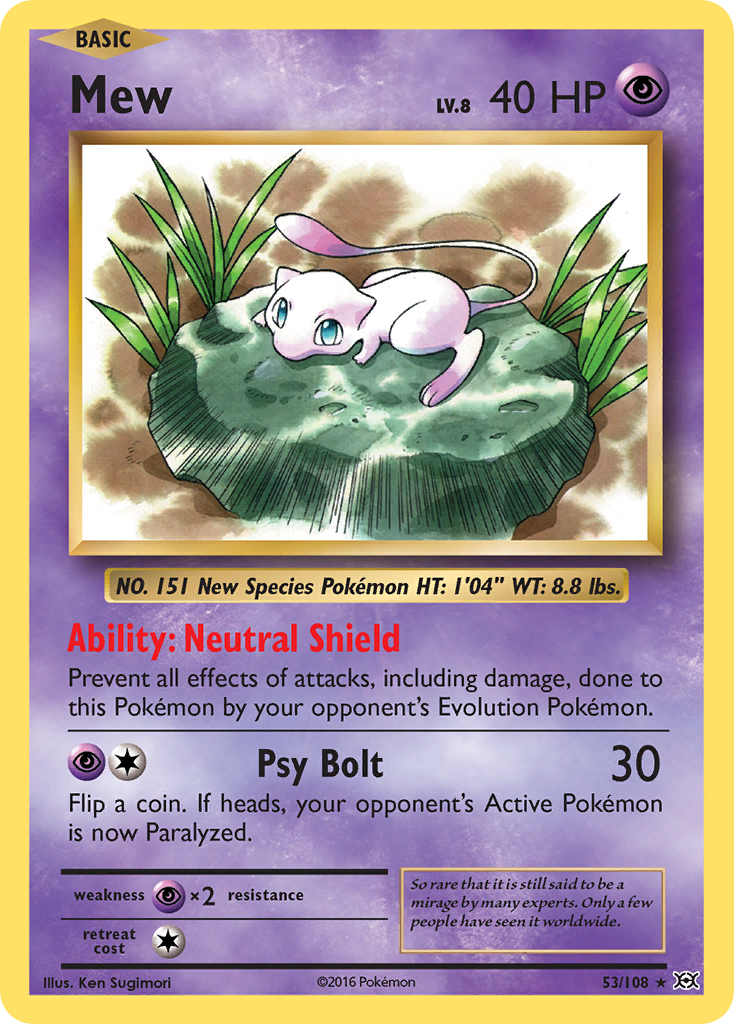Mew (53/108) [XY: Evolutions] - Card Brawlers | Quebec | Canada | Yu-Gi-Oh!
