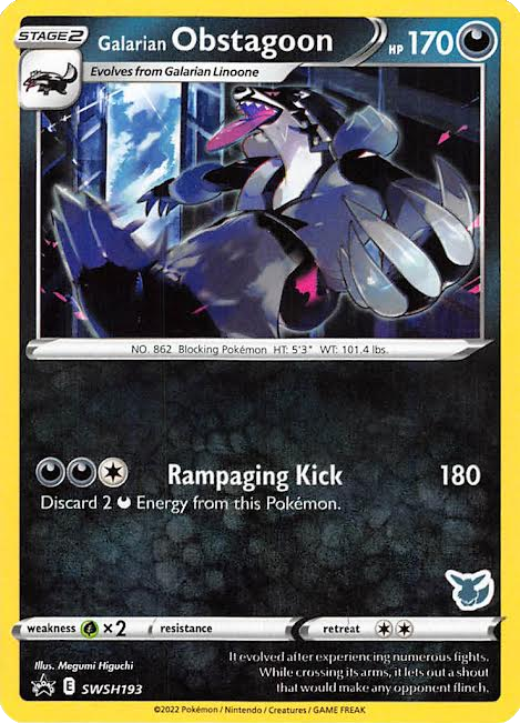 Galarian Obstagoon (SWSH193) (Eevee Deck) [Battle Academy 2022] - Card Brawlers | Quebec | Canada | Yu-Gi-Oh!