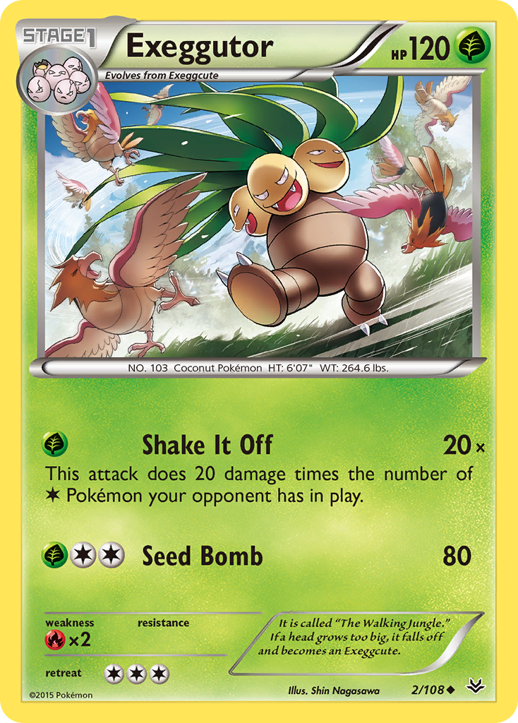 Exeggutor (2/108) [XY: Roaring Skies] - Card Brawlers | Quebec | Canada | Yu-Gi-Oh!