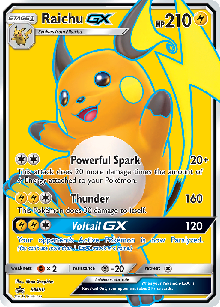 Raichu GX (SM90) [Sun & Moon: Black Star Promos] - Card Brawlers | Quebec | Canada | Yu-Gi-Oh!