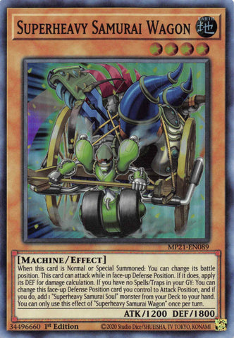 Superheavy Samurai Wagon [MP21-EN089] Super Rare - Card Brawlers | Quebec | Canada | Yu-Gi-Oh!