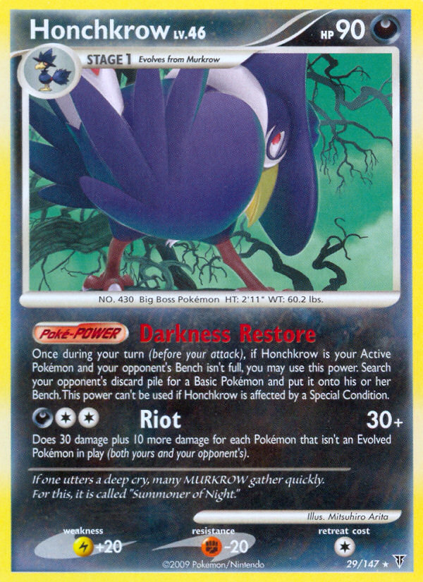 Honchkrow (29/147) [Platinum: Supreme Victors] - Card Brawlers | Quebec | Canada | Yu-Gi-Oh!