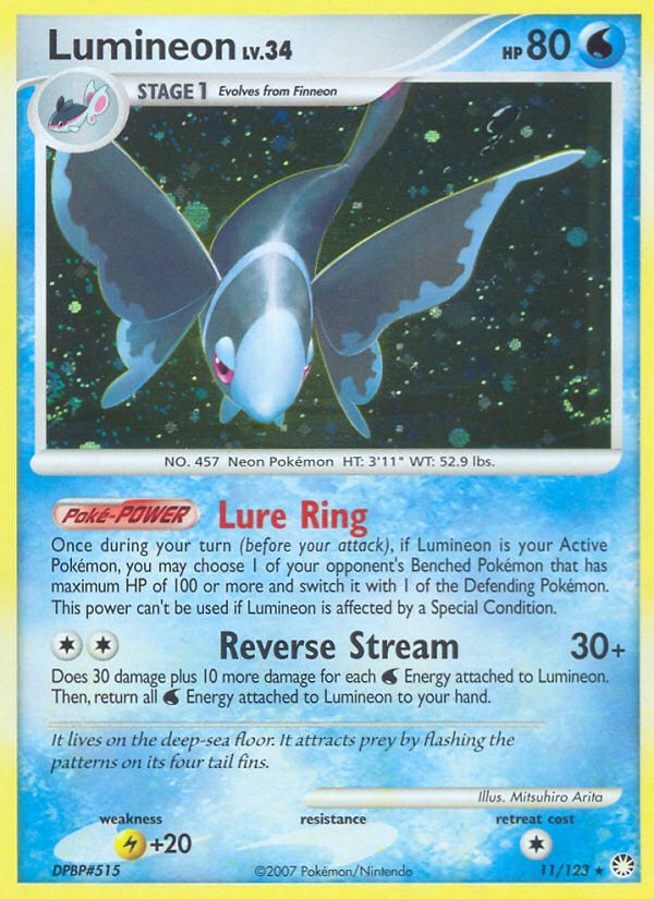 Lumineon (11/123) [Diamond & Pearl: Mysterious Treasures] - Card Brawlers | Quebec | Canada | Yu-Gi-Oh!