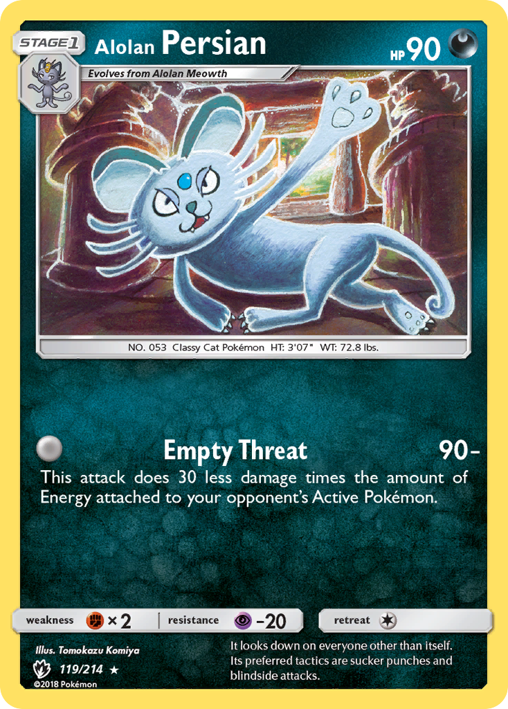Alolan Persian (119/214) [Sun & Moon: Lost Thunder] - Card Brawlers | Quebec | Canada | Yu-Gi-Oh!